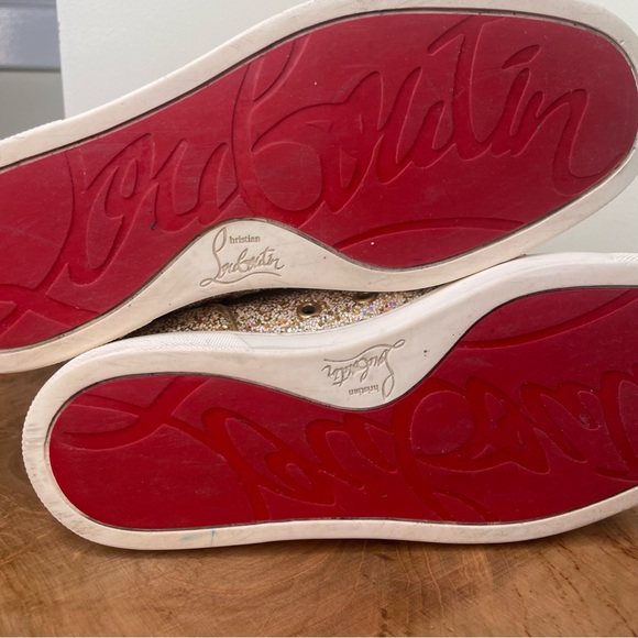 Christian louboutin Bip Bip glitter high top sneakers 38 - Picture 10 of 12